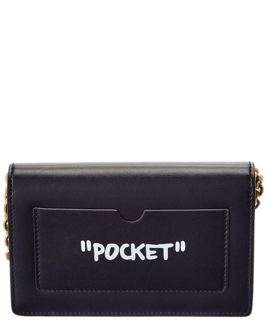Off-White c/o Virgil Abloh Blue Off-whitetm Jitney 0.5 Leather Shoulder Bag