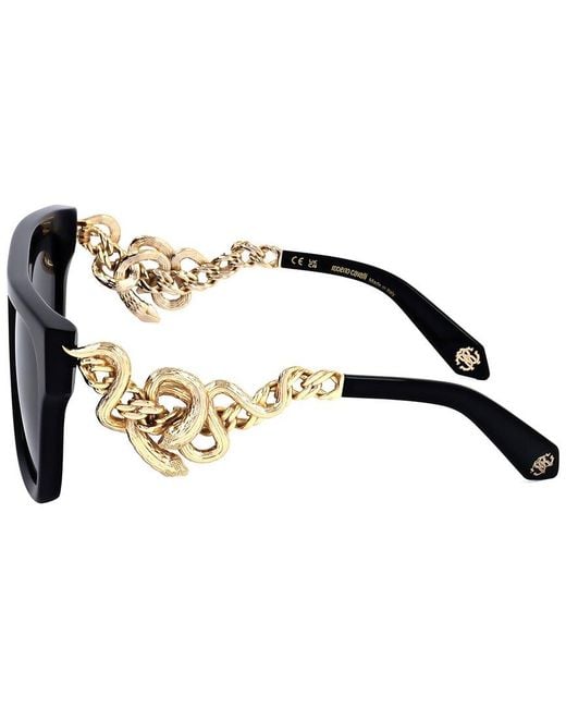 Roberto Cavalli Black 57Mm Sunglasses