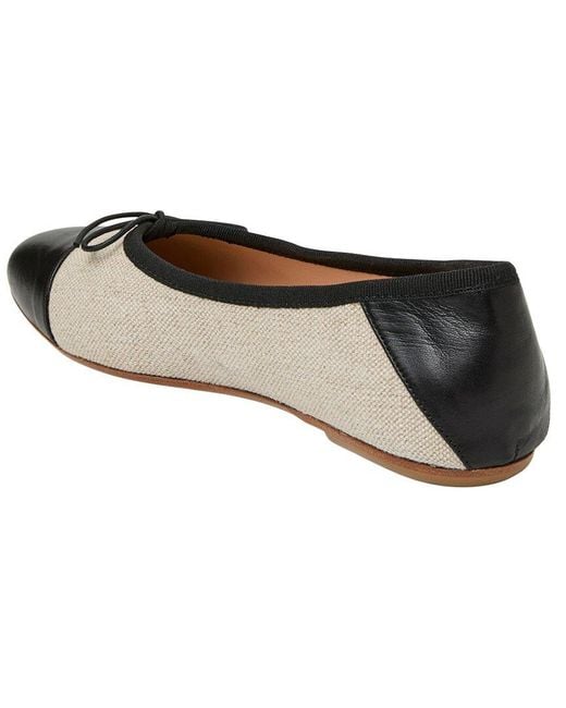 Jack Rogers White Carlotta Leather Ballet Flat