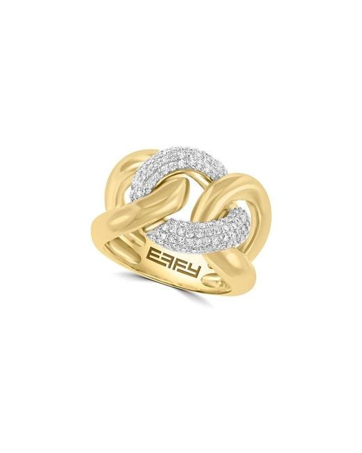 Effy Fine Jewelry Metallic 14K 0.52 Ct. Tw. Diamond Cz Ring