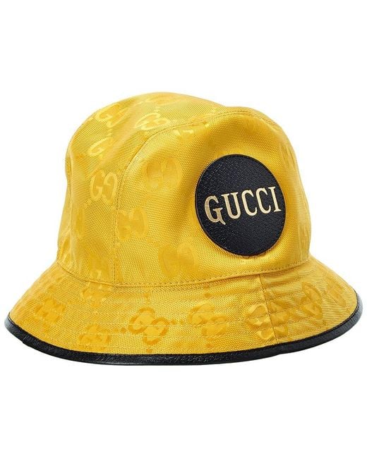 Gucci Yellow Off The Grid Bucket Hat for men