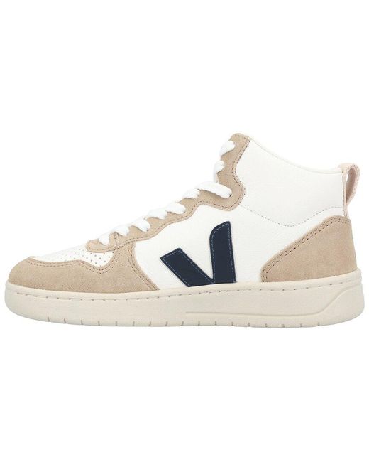 Veja White V-15 Leather Sneaker