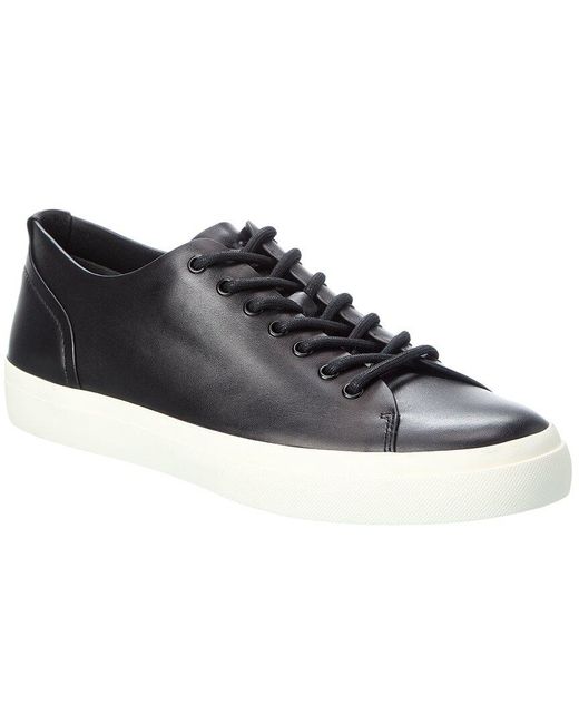 Vince Black Fernandoart Leather Sneaker for men