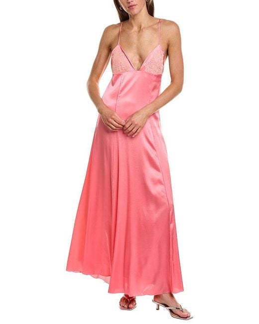 Forte_forte Pink Solid Maxi Dress