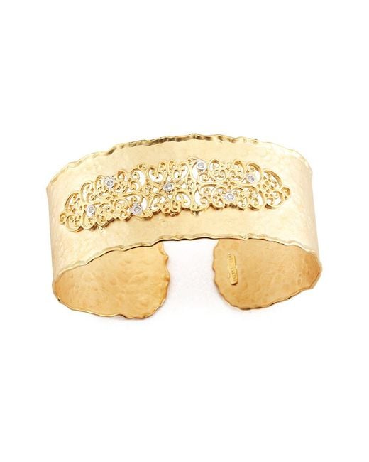Reiss Natural 14k 0.14 Ct. Tw. Diamond Cuff Bracelet