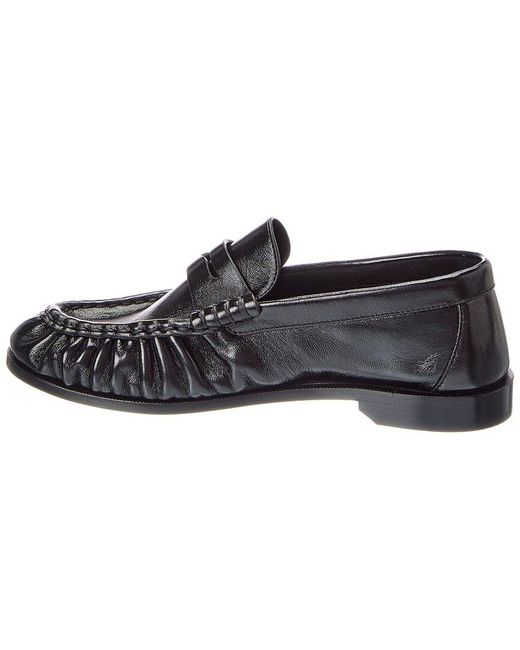 Saint Laurent Black Le Shiny Leather Loafer