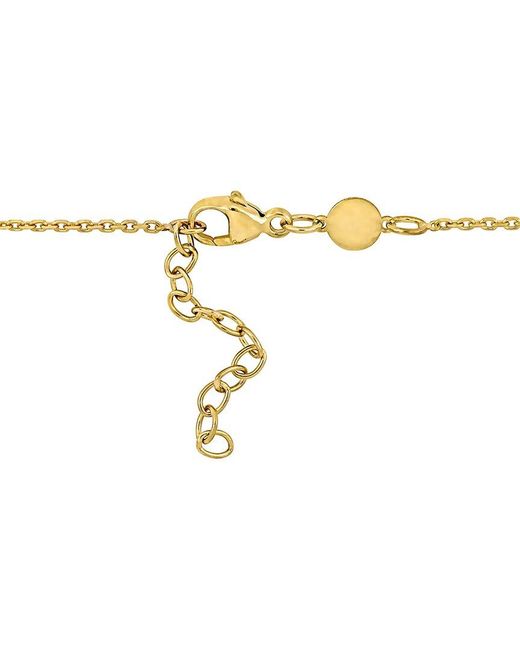 Italian Gold Metallic 14K Mom Charm Necklace