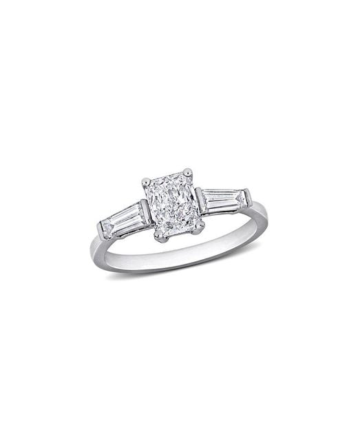 Rina Limor White 14K 1.51 Ct. Tw. Diamond Three-Stone Ring