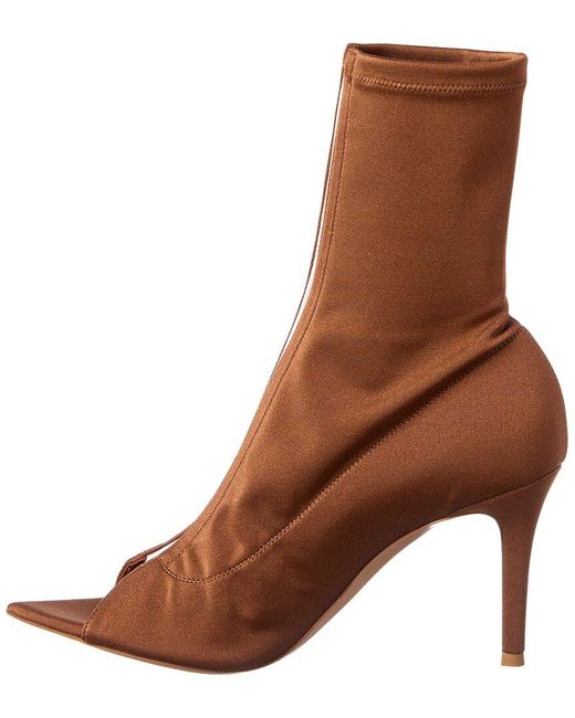 Gianvito Rossi Brown Hiroko 85 Lycra & Vinyl Boot