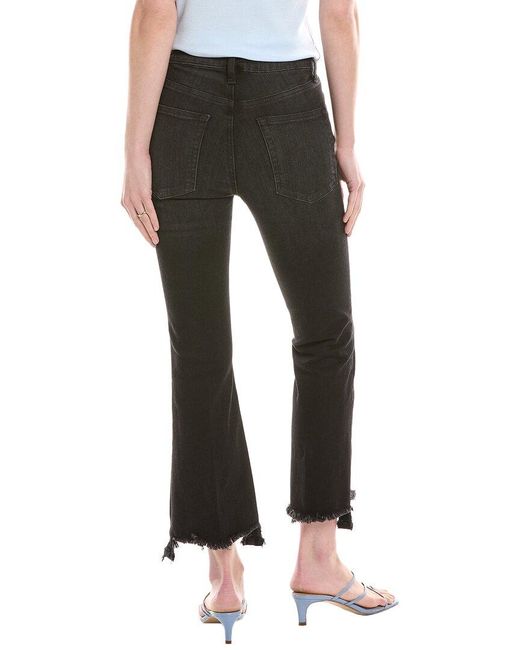 FRAME Black Le Crop Tilt Stiletto Mini Bootcut Jean