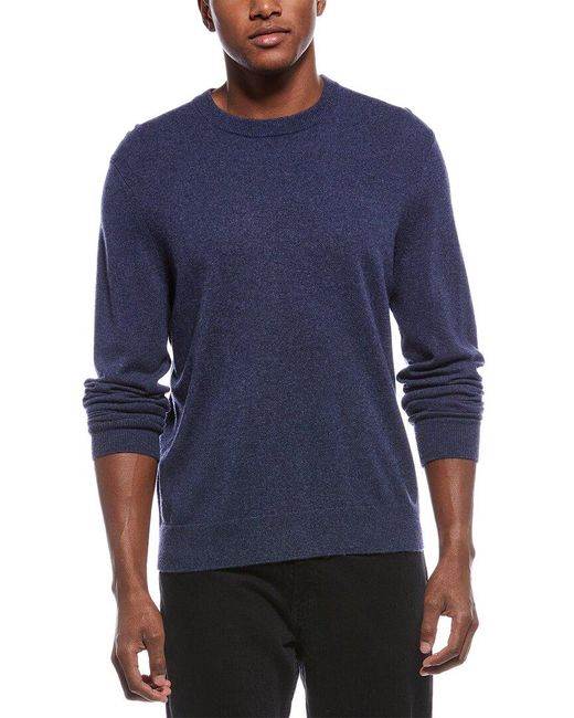 Theory Blue Hilles Cashmere Crewneck Sweater for men