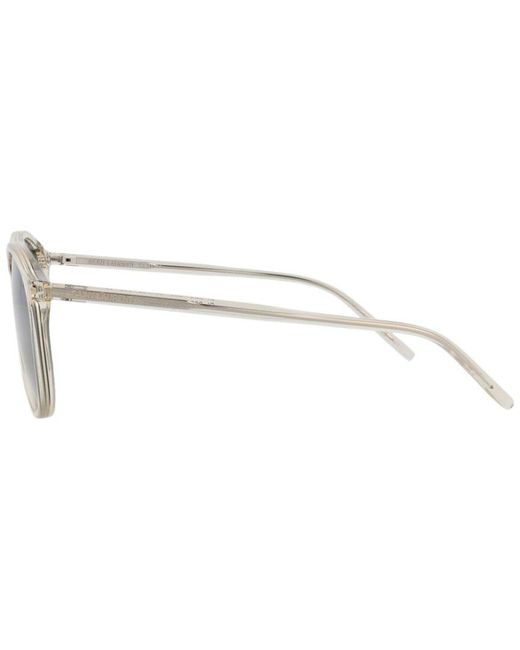 Saint Laurent White 56Mm Sunglasses