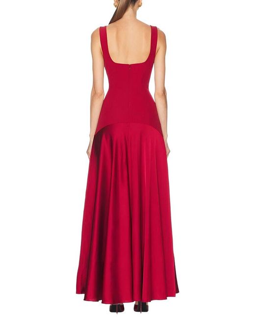 Adele Berto Red Maxi Dress