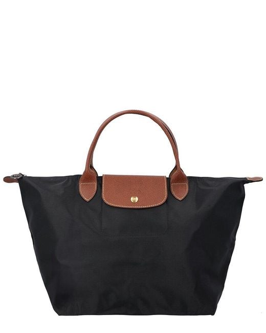 Longchamp Black Le Pliage Original Canvas Tote