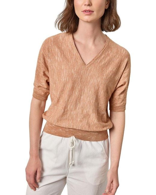 Lilla P Multicolor Dolman V-Neck Sweater