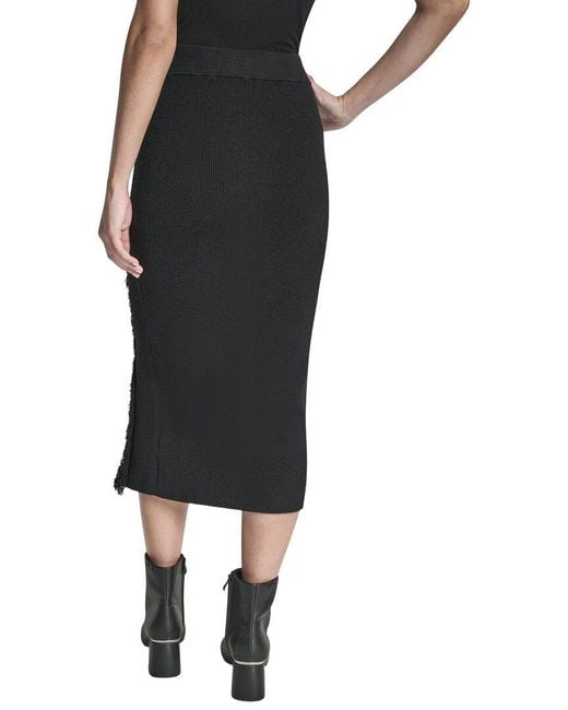 DKNY Black Sweater Skirt