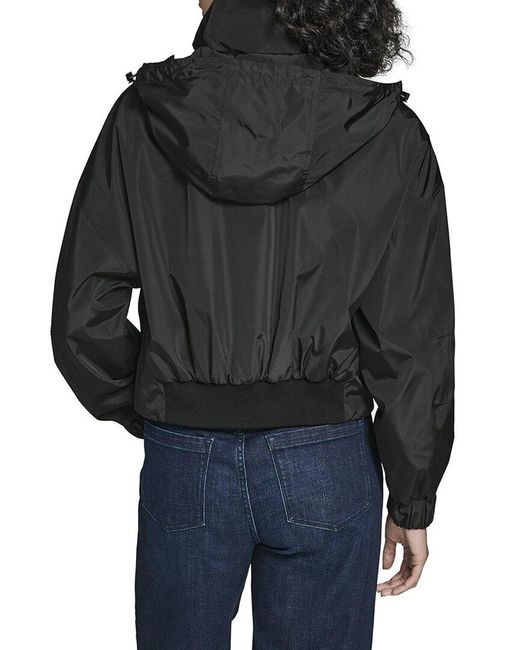 Karl Lagerfeld Black Windbreaker Jacket