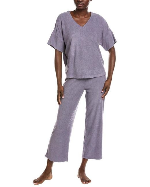 Natori Purple Terry Lounge Set