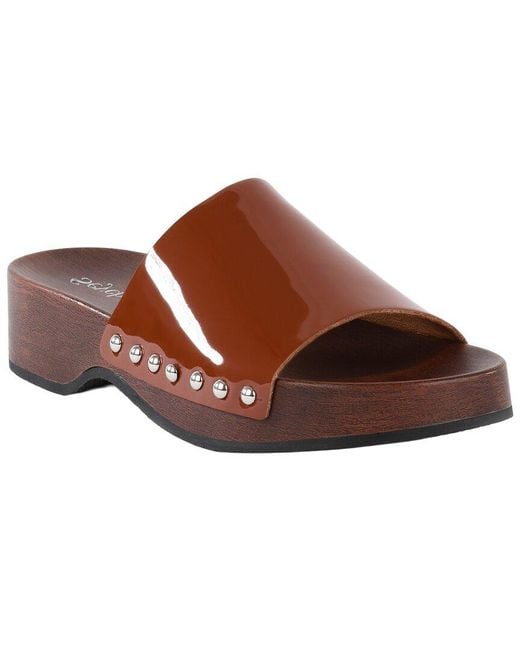 Seychelles Brown Patent Clog