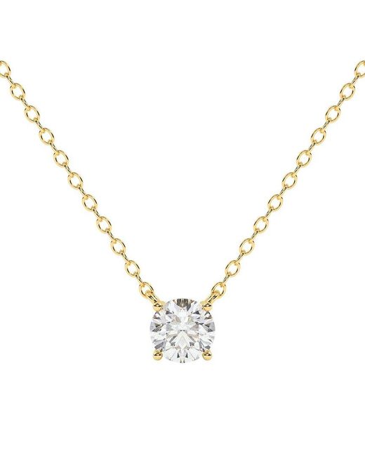 Lab Grown Diamonds Metallic 14K 1.00 Ct. Tw. Lab-Grown Diamond Necklace
