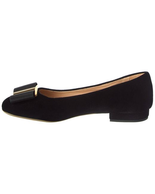 Tom Ford Black Velvet Ballerina Flat