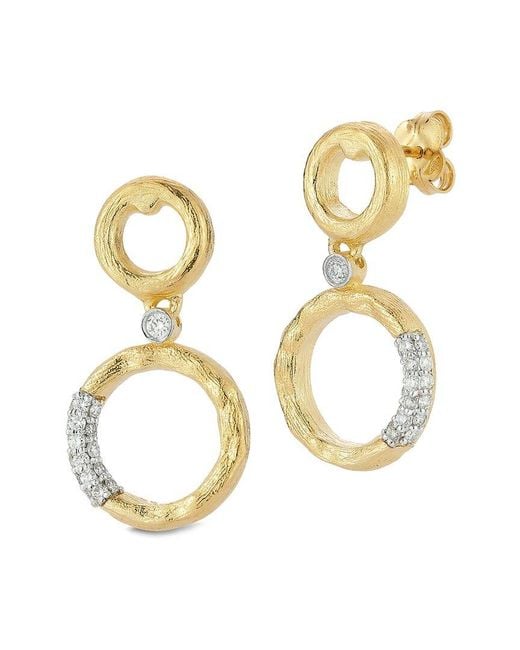 Reiss Metallic 14K 0.41 Ct. Tw. Diamond Earrings