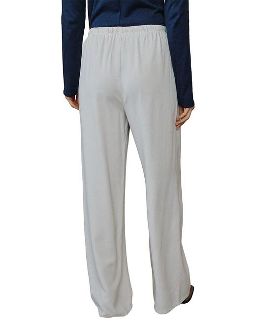 Bella Dahl Gray Kylie Wide Leg Drawstring Pant