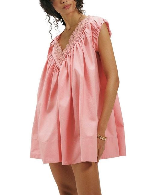 Free People Pink Sundazed Mini Dress