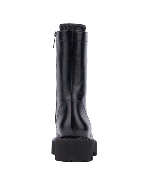 Aquatalia Black Silvana Weatherproof Leather Boot