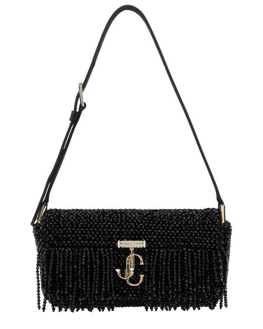 Jimmy Choo Black Avenue Mini Shoulder Bag