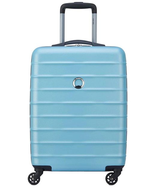 Delsey Blue Claudia Expandable Spinner Carry-On