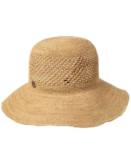 Bruno Magli Natural Packable Floppy Crochet Hat