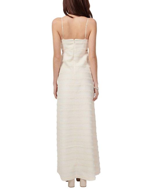 Cami NYC White Bryson Fringe Maxi Dress