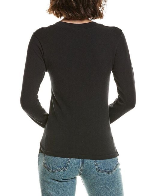 Free People Black Wide Awake Layering Top