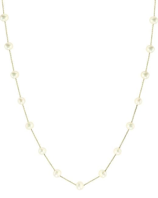 Effy Fine Jewelry White 14K 5-6Mm Pearl Necklace