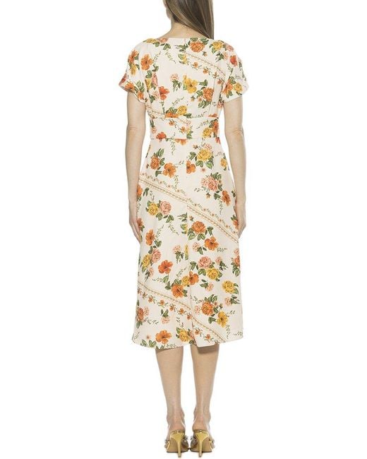 Alexia Admor Metallic Lottie Fit & Flare Dress