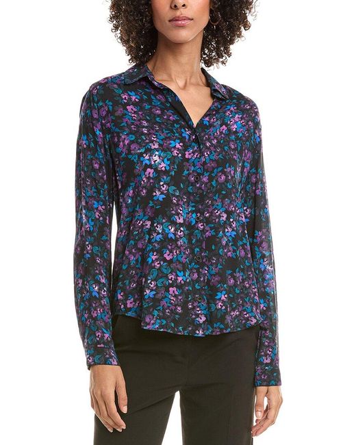 Bella Dahl Blue Classic Button Down Shirt