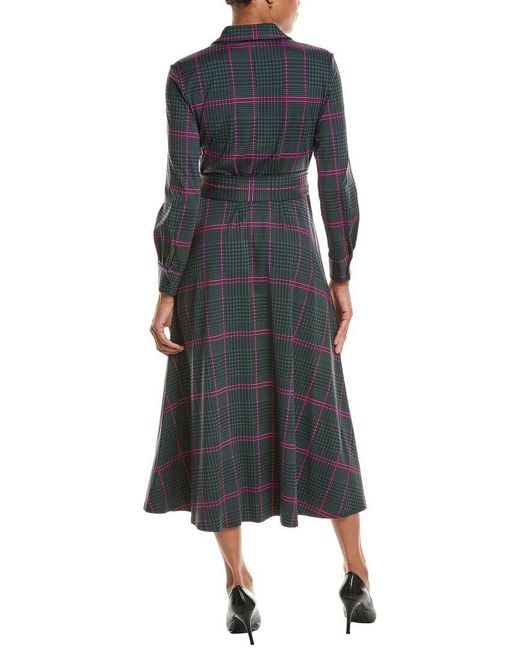 Jude Connally Blue Kitty Brushed Shirtdress