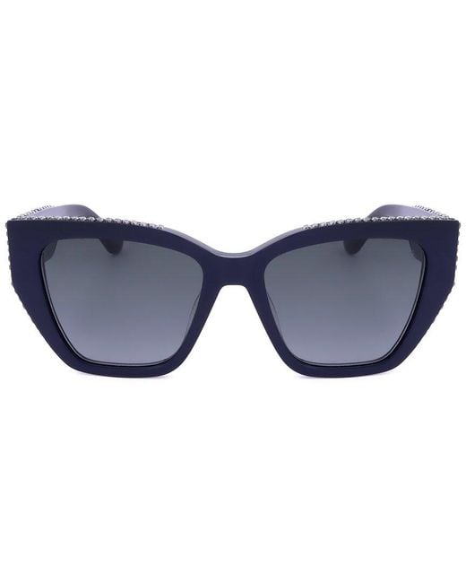 Stuart Weitzman Blue 53Mm Sunglasses