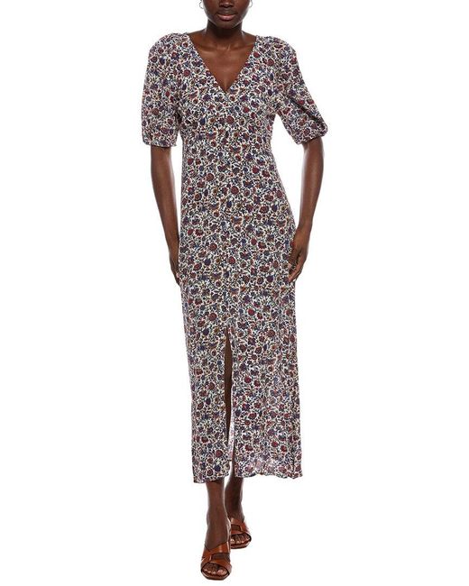 Madewell Red Mona Maxi Dress