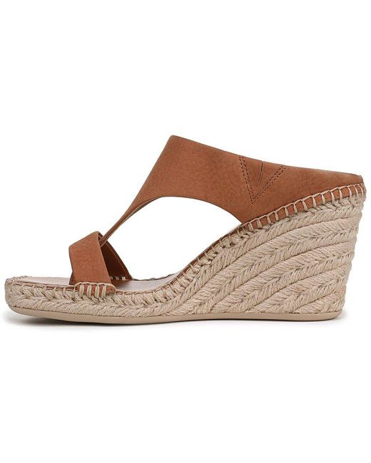 Franco Sarto Brown L-Farren Leather Espadrille