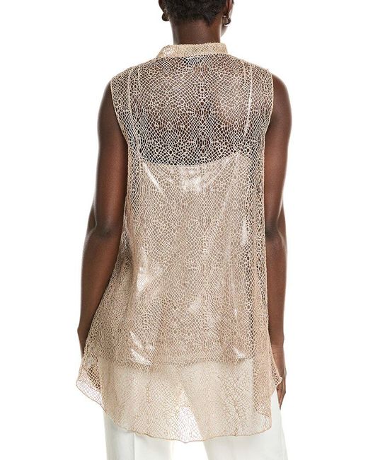Akris Natural Lace Blouse