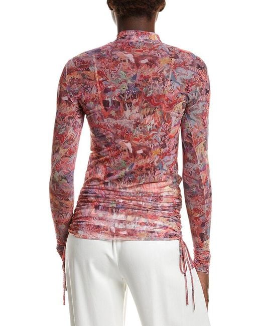 Max Mara Red Max & Co Rafia Mesh Top