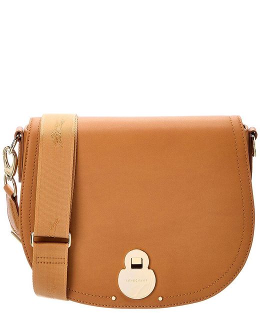 Longchamp Cavalcade Medium Leather Crossbody in Brown Lyst