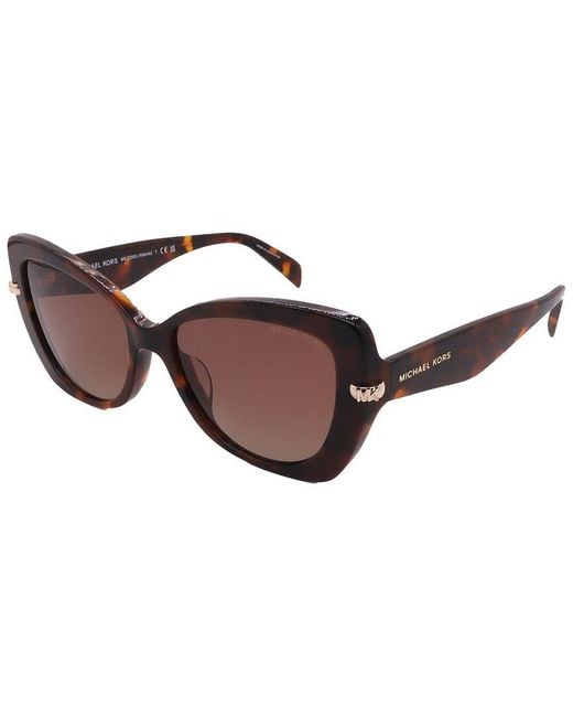 Michael Kors Brown Mk2258U 55Mm Polarized Sunglasses