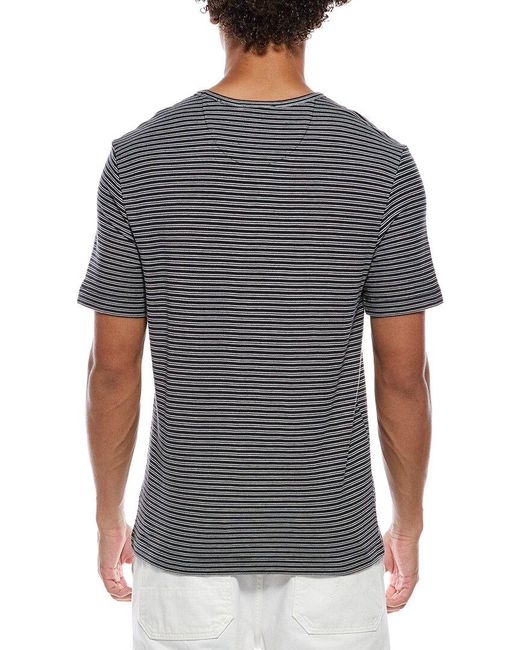 Vince Gray Stripe Crewneck T-Shirt for men