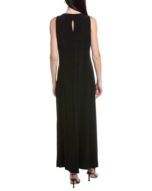 Vince Camuto Black Keyhole Back Maxi Dress