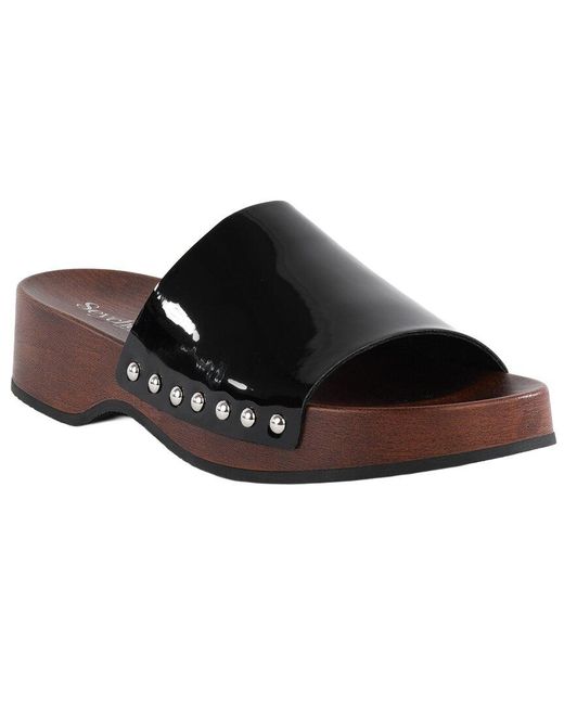 Seychelles Black Patent Clog