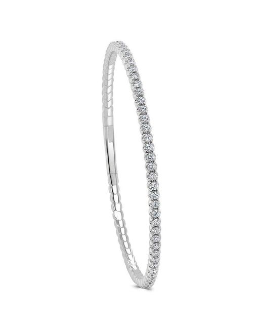 Sabrina Designs White 14k 1.70 Ct. Tw. Diamond Flexible Bracelet
