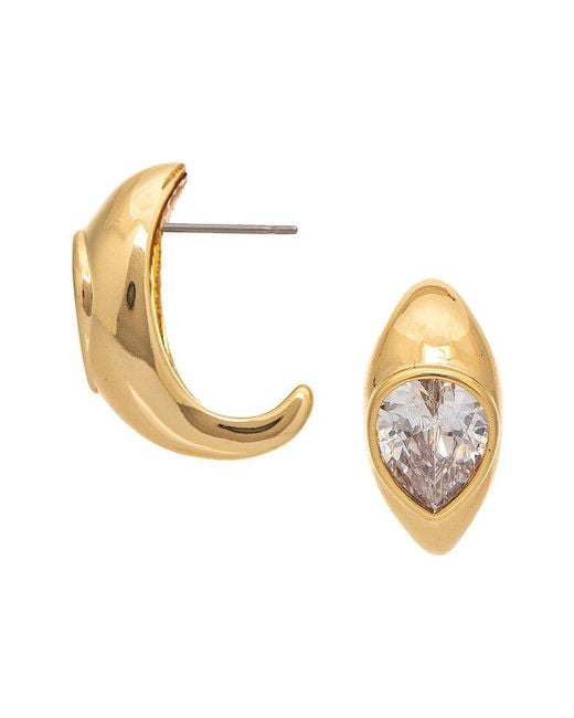 Rivka Friedman Metallic 18K Cz Statement Earrings